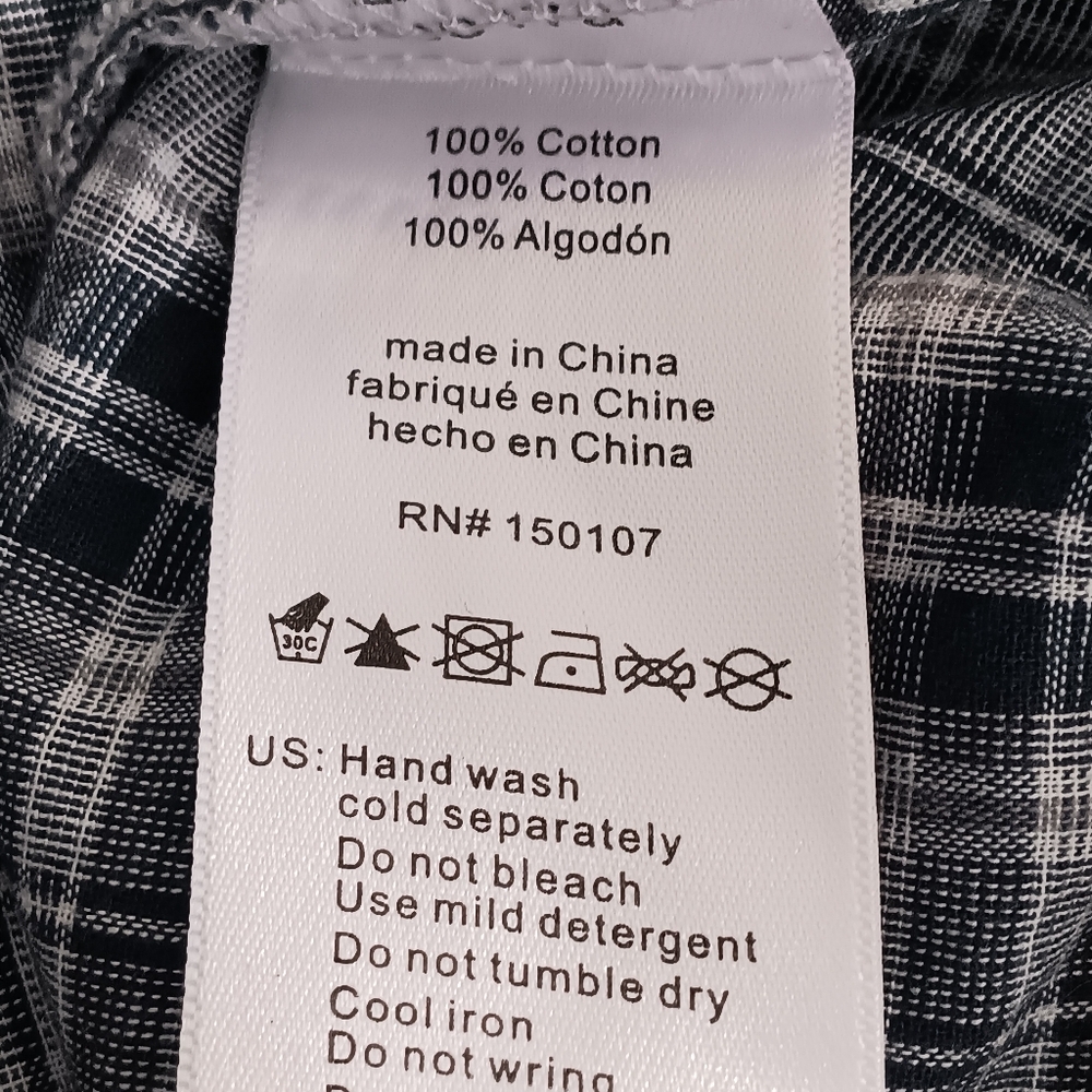 Rusty Gray Muliticolored Plaid Cotton Mini Casual Summer Party Sundress XS - Picture 5 of 5
